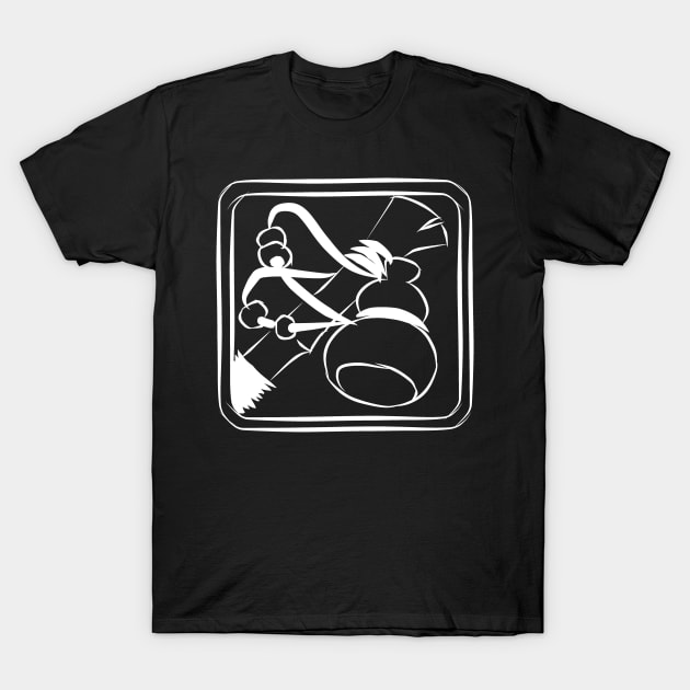 Monk Class Icon (White) T-Shirt by DeLyss-Iouz